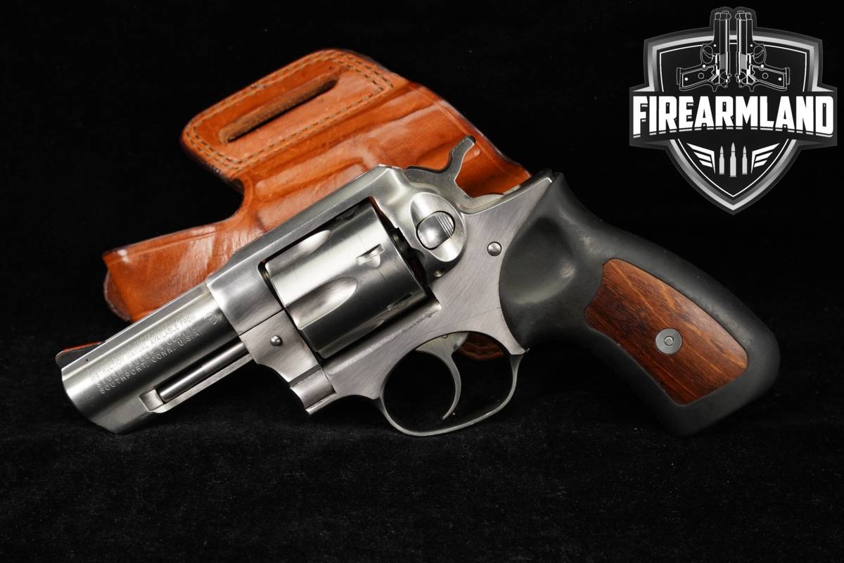 1988 Ruger GP100 357 Magnum 3" Satin Stainless GP 100 DA/SA +HOLSTER