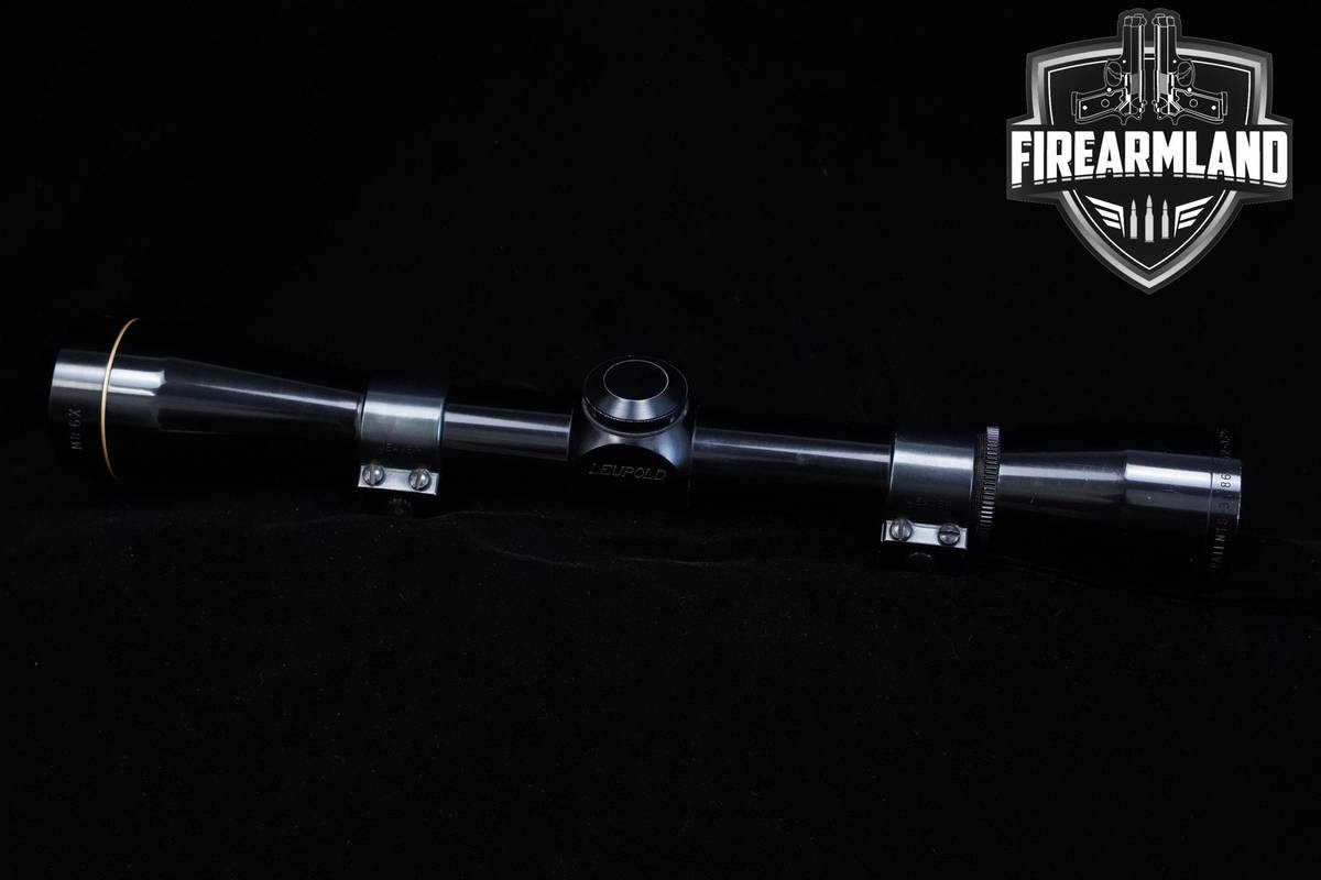 Leupold M8 6X Duplex Reticle Leupold M86X Rifle Scope +Weaver 1" Rings