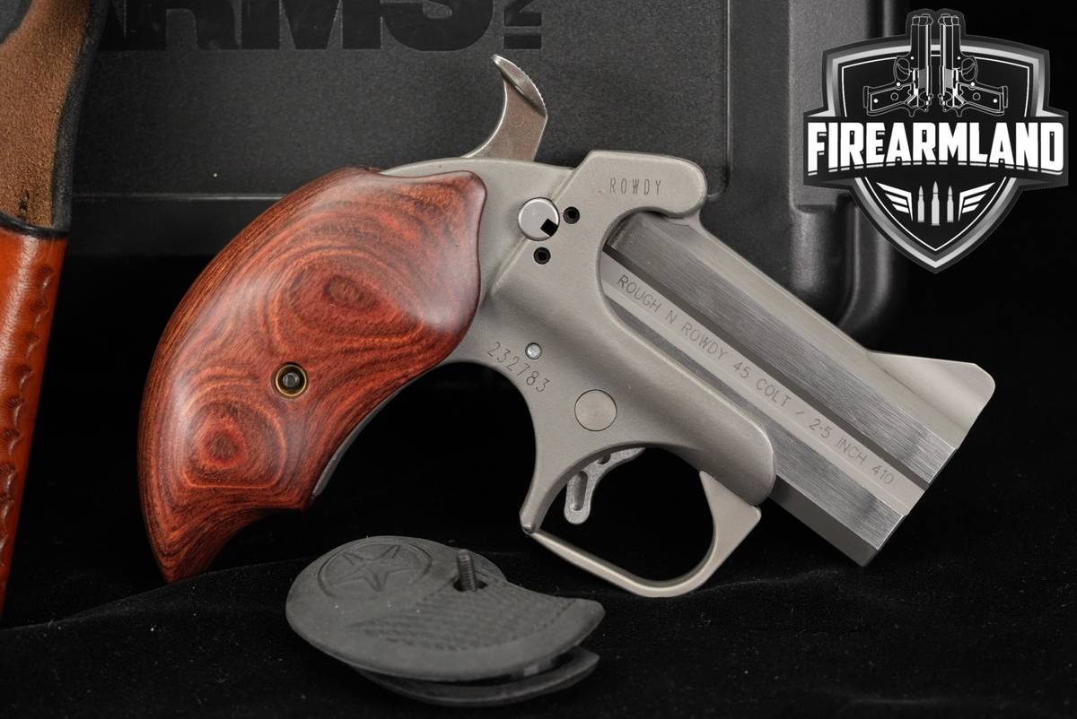 Bond Arms Rowdy Rough Series 45 LC/410 3" Stainless +ORIG CASE & HOLSTER