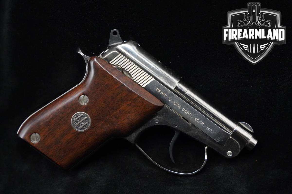 Beretta USA Model 21A Bobcat Nickel Plated Beretta 21A 21-A DA/SA