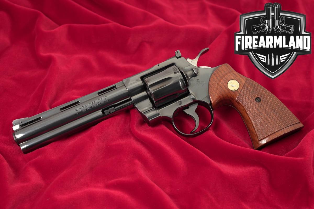 1981 Colt Python 357 Magnum 6" Blued DA/SA ROYAL BLUE