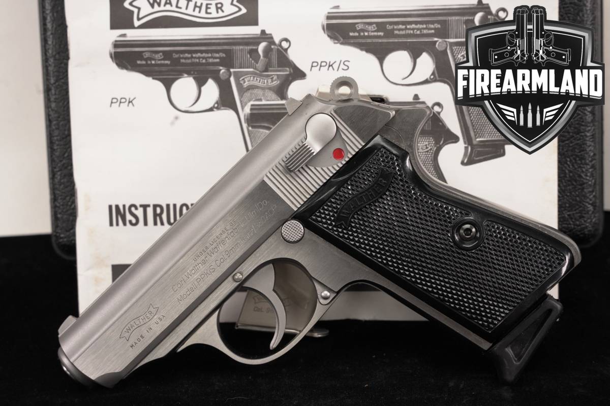 1995 Walther PPK/S 380 ACP 3.3" Interarms PPKS PPK S +2 MAGS & ORIG CASE