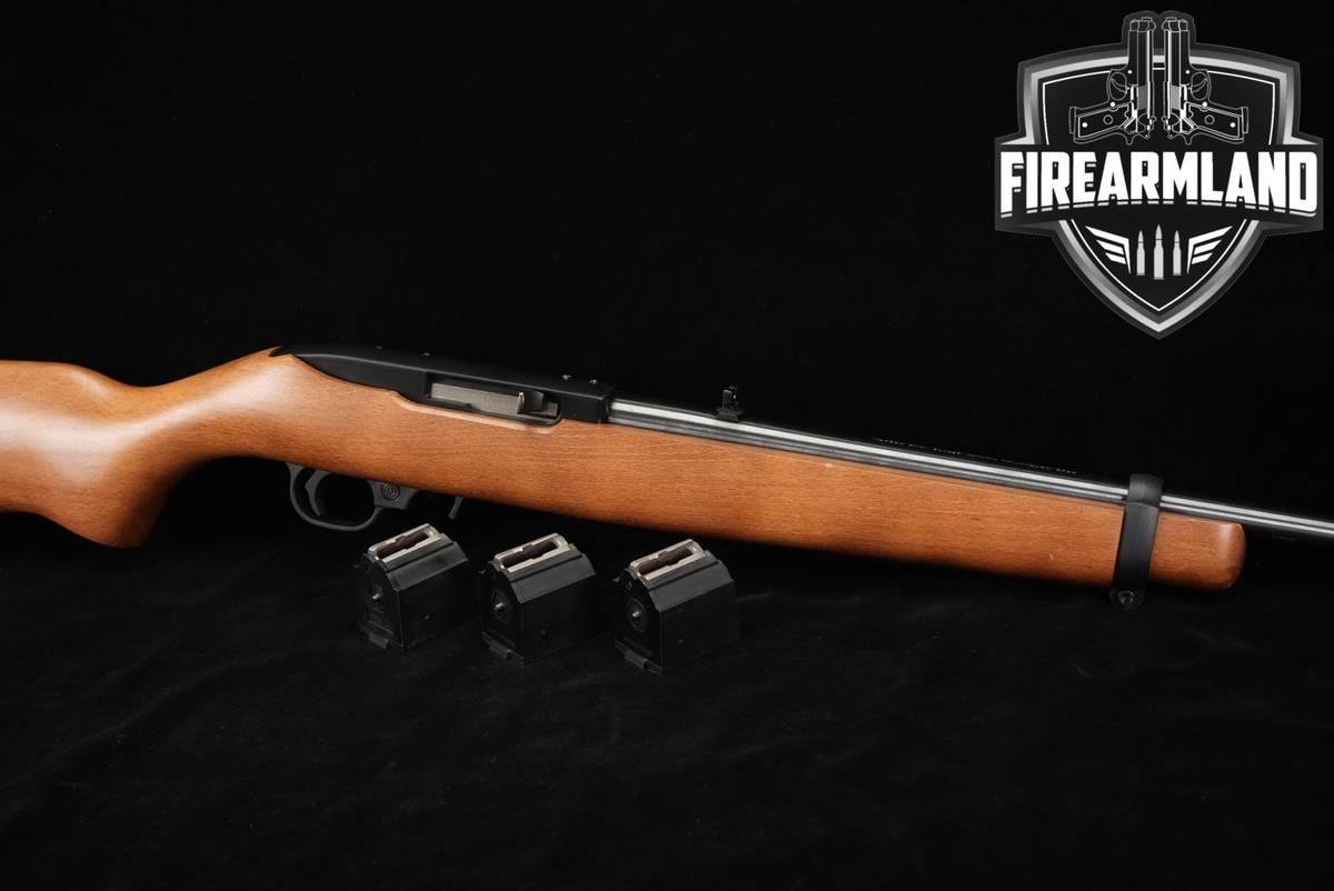 Ruger 10/22 Carbine 22LR 18.5" Blued & Hardwood 1022 +4 MAGS