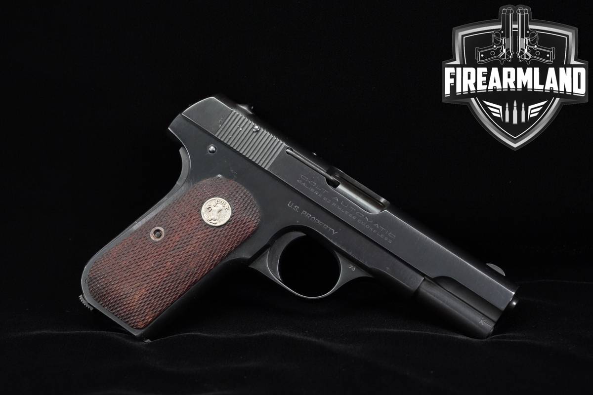 1942 WWII Colt Model 1903 Pocket Hammerless Type IV U.S. Contract 32 ACP 4"