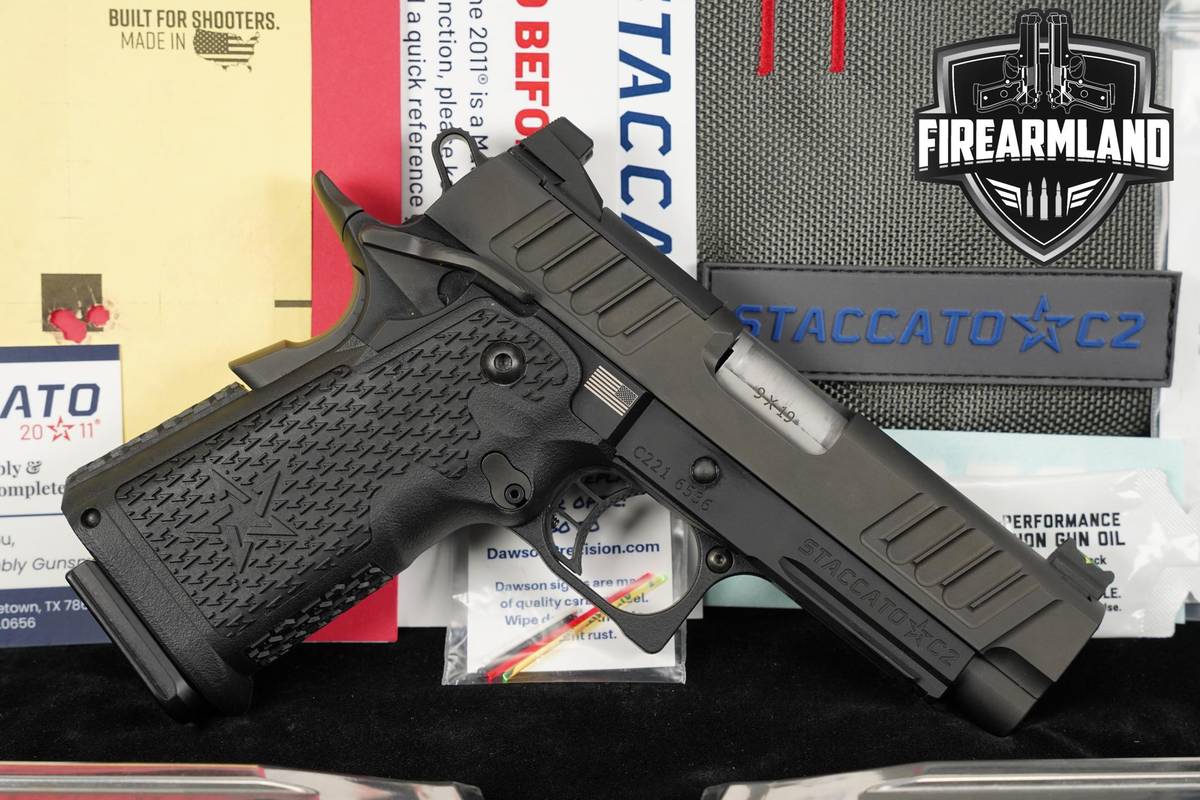 CARRY Staccato STI C2 9mm 1911 3.9" 2011 +3 MAGS & ORIG CASE