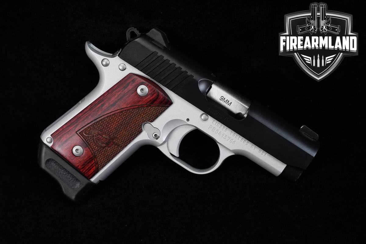 Kimber Micro 9 Two-Tone Rosewood 9mm 3.15" +2 MAGS, ORIG BOX & HOLSTER