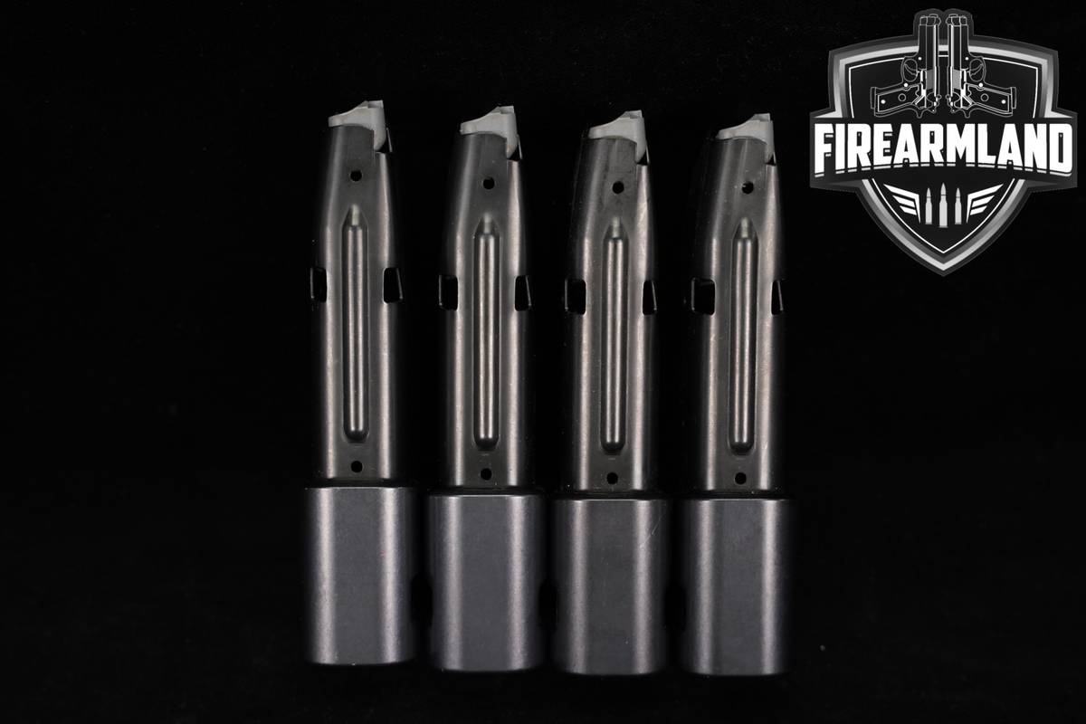 FOUR (4) Shield Arms Glock 43X/48 S10 15-Round High Capacity Extended Mags