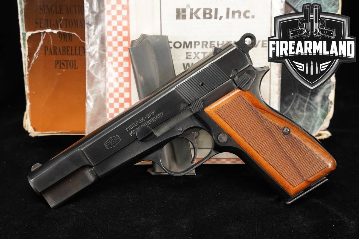 FEG PJK-9HP 9mm 4.7" Blued KBI Import HUNGARIAN +2 MAGS & ORIG BOX
