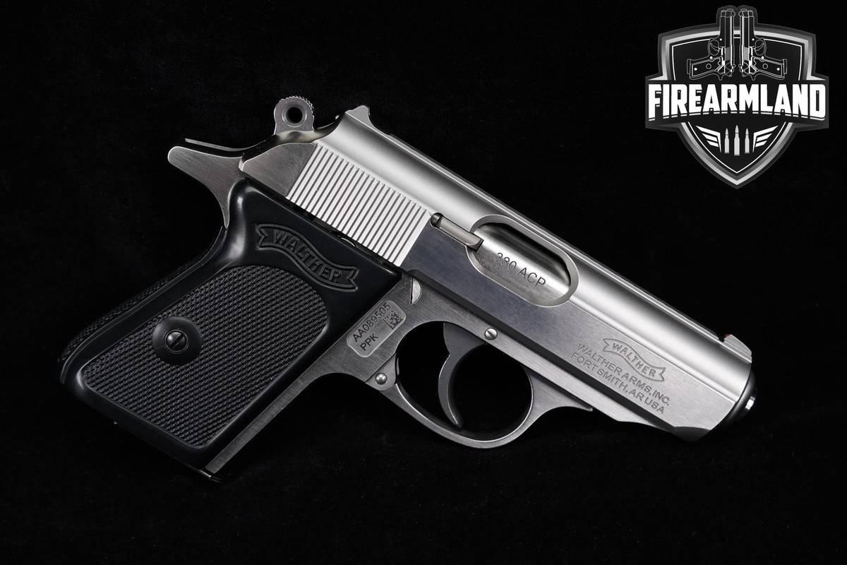 JAMES BOND Walther PPK Stainless 380 ACP 3.3"+2 MAGS & ORIG CASE