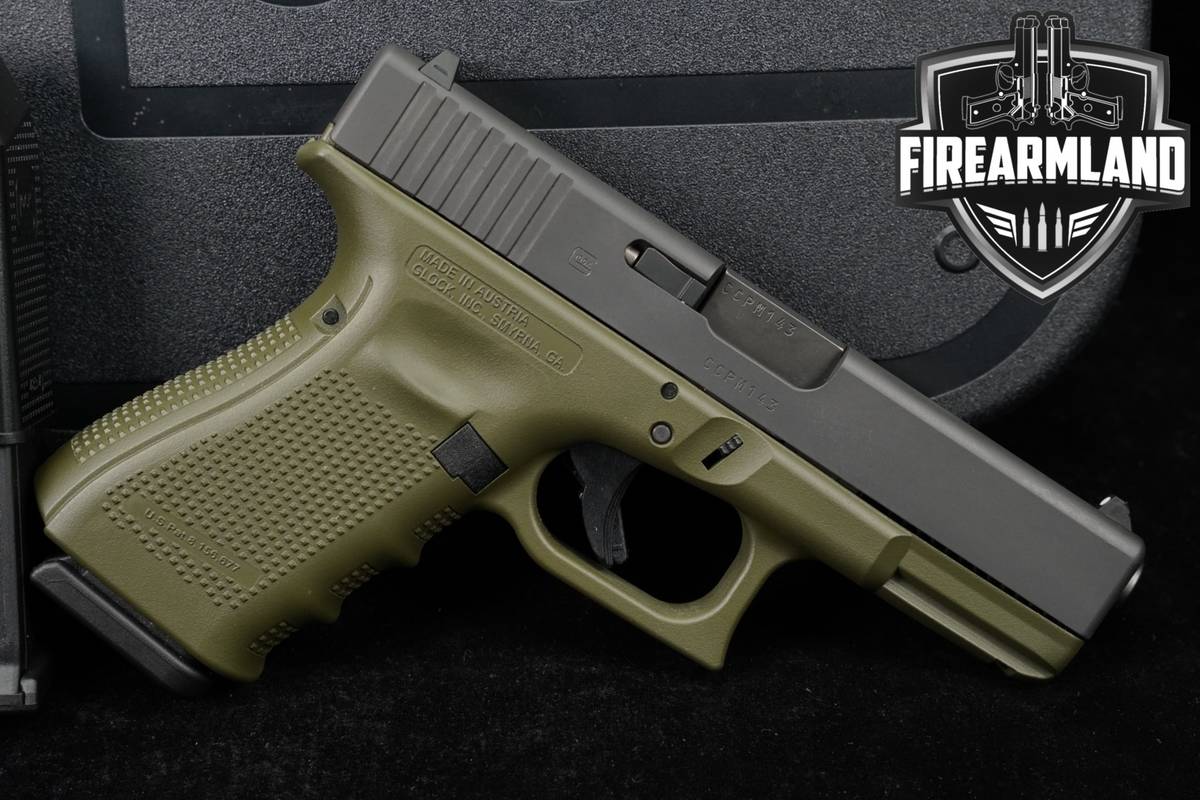 Glock 32 Gen4 G32 Gen 4 357 SIG 4.02 OD Green +3 MAGS & ORIG CASE