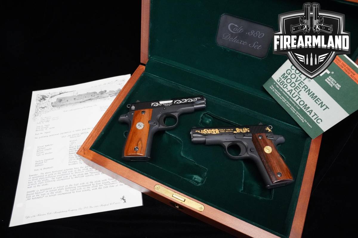 LIKE-NEW 1983 Colt Government Model 380 Deluxe Set 380 ACP Mk-IV Series 80