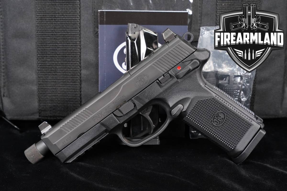 FN USA FNX-45 Tactical 45ACP 5.3" Threaded Optic-Ready FNX45 +ORIG CASE