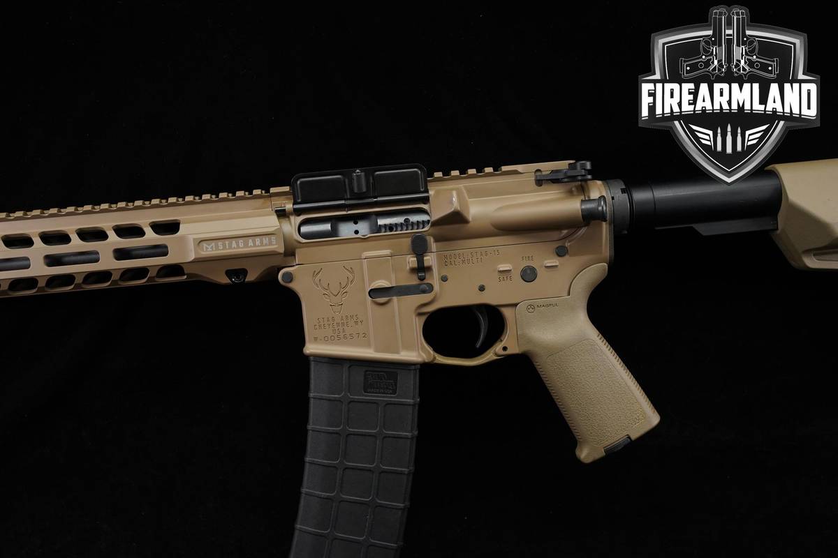 Stag Arms 15 Left-Handed 5.56 NATO AR15 16" FDE AR Defense Sporting Rifle