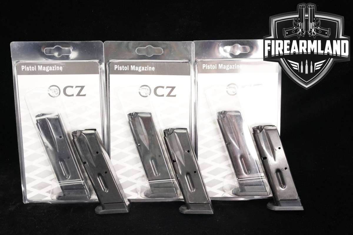 SIX (6) CZ 75 Compact 10-Round Magazines 9mm Luger CZ75C Mags