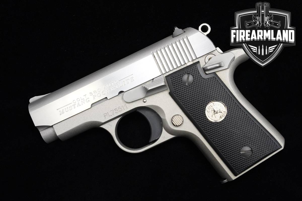 Colt Mustang Pocketlite 380 ACP 1911 Colt-Mustang 1911 Stainless +ORIG CASE