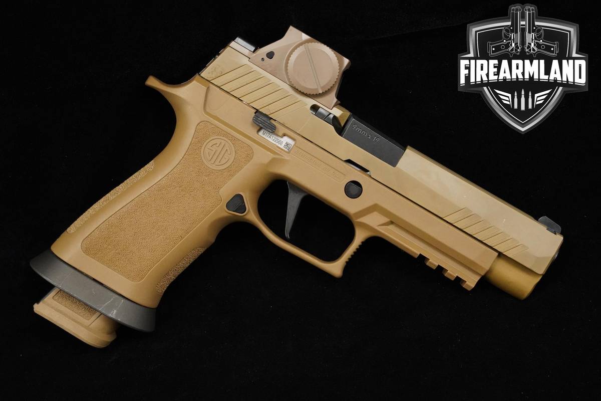 Sig Sauer M17X 9mm 4.7" Coyote PVD M17X M17-X +ORIG CASE & OPTIC