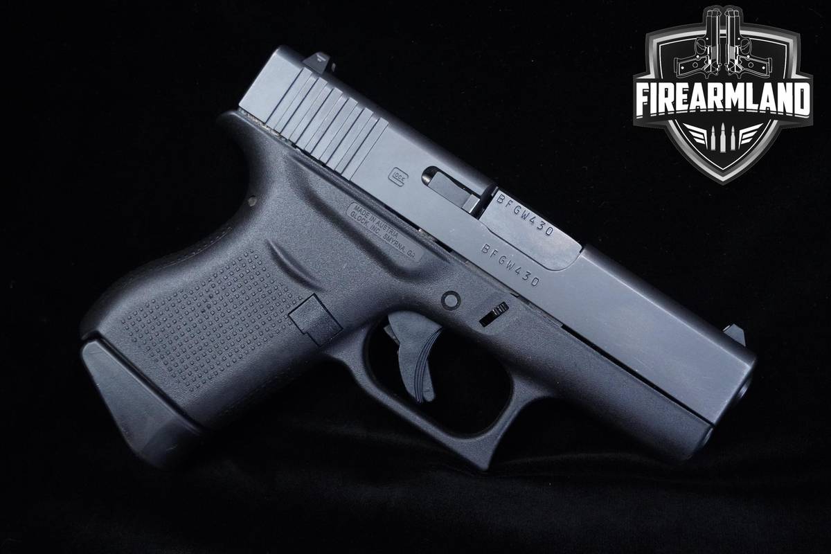 Glock 43 9mm 3.41" Glock G43 +3 MAGS, ORIG CASE & HOLSTER