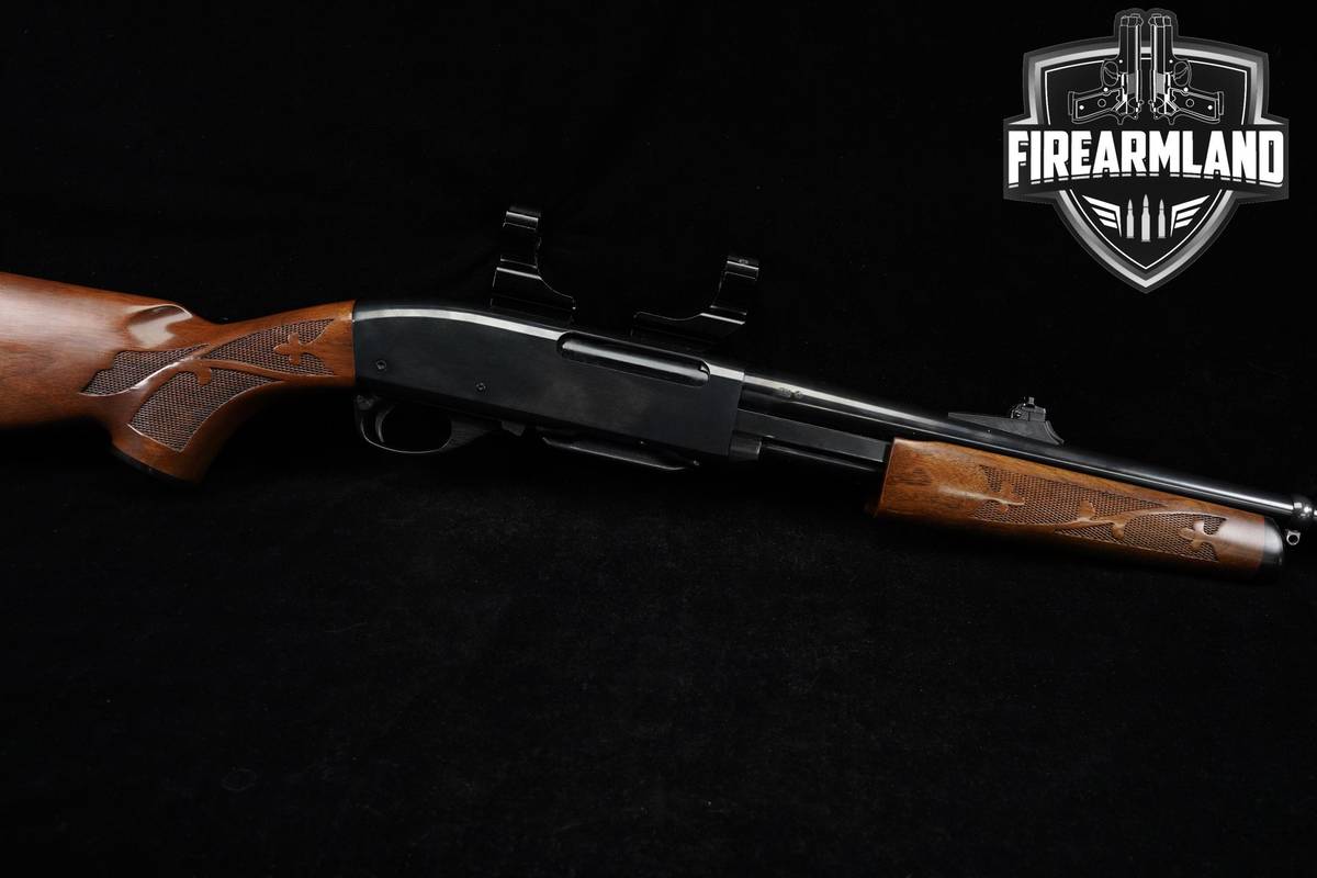 Remington Model 7600 Carbine 30-06 18.5" Walnut Fleur-de-lis Scope-Ready