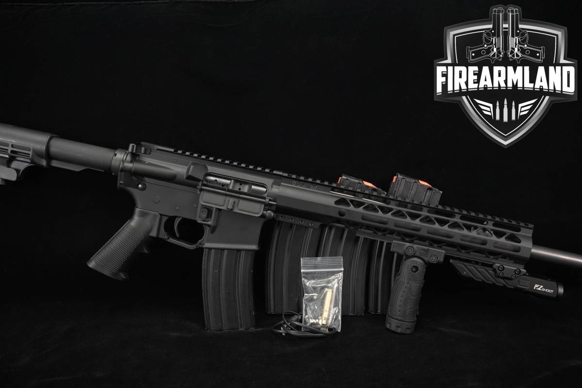 Anderson Manufacturing AM-15 5.56 NATO AR15 16 +4 MAGS, LIGHT/LASER