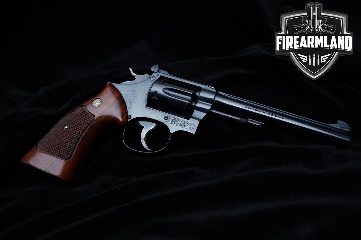 MINT 1954 Smith & Wesson (S&W) K-22 Masterpiece Pre-Model 17 22LR 6" S&W