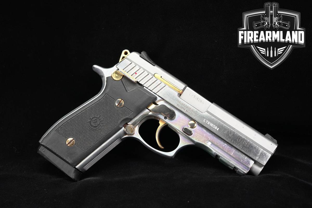 DISCONTINUED Taurus PT 38S 38 Super 4.25" PT38S PT38 Stainless & Gold DA/SA