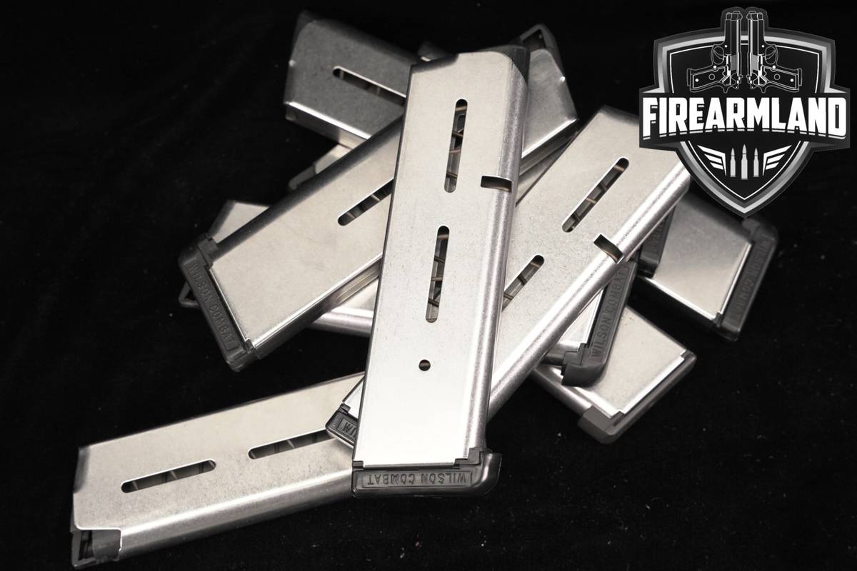 Wilson Combat (WC) EIGHT (8) 1911 Round Magazines .45 ACP Mags