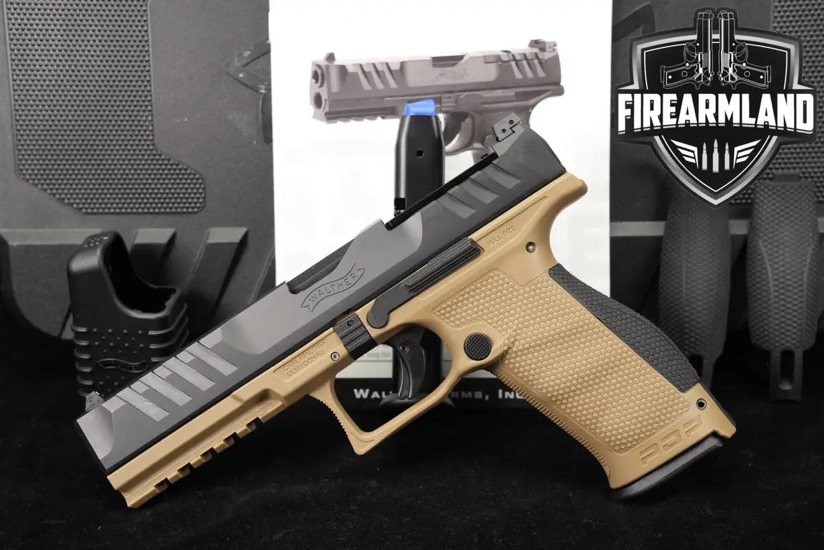 Walther PDP FS 9mm Optics-Ready 5" Two-Tone FDE +2 MAGS & ORIG CASE