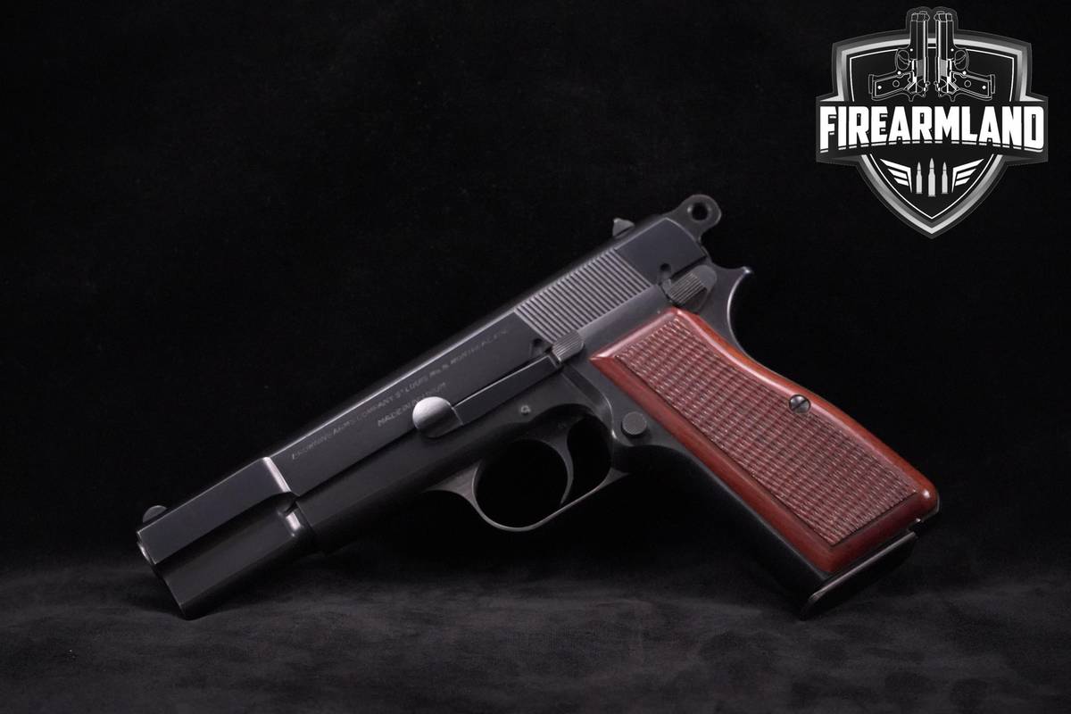 1964 Browning Hi-Power 9mm 4.65" Blued +2 MAGS & HOLSTER