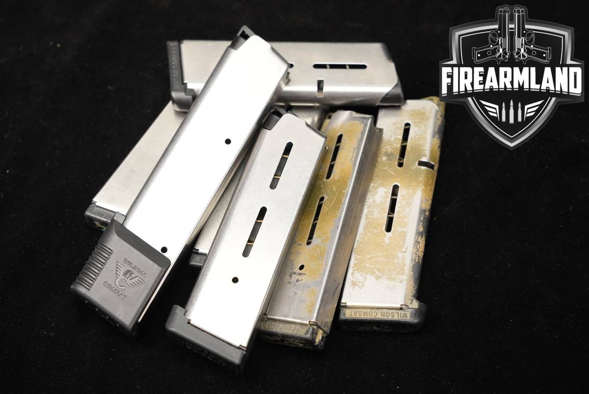Wilson Combat (WC) SEVEN (7) 1911 8 & 10 Round Magazines .45 ACP Mags