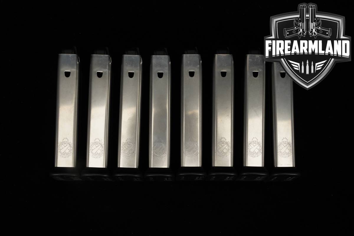 EIGHT (8) Springfield Armory XD-M 19 Round Magazines 9mm Luger XDM Mags