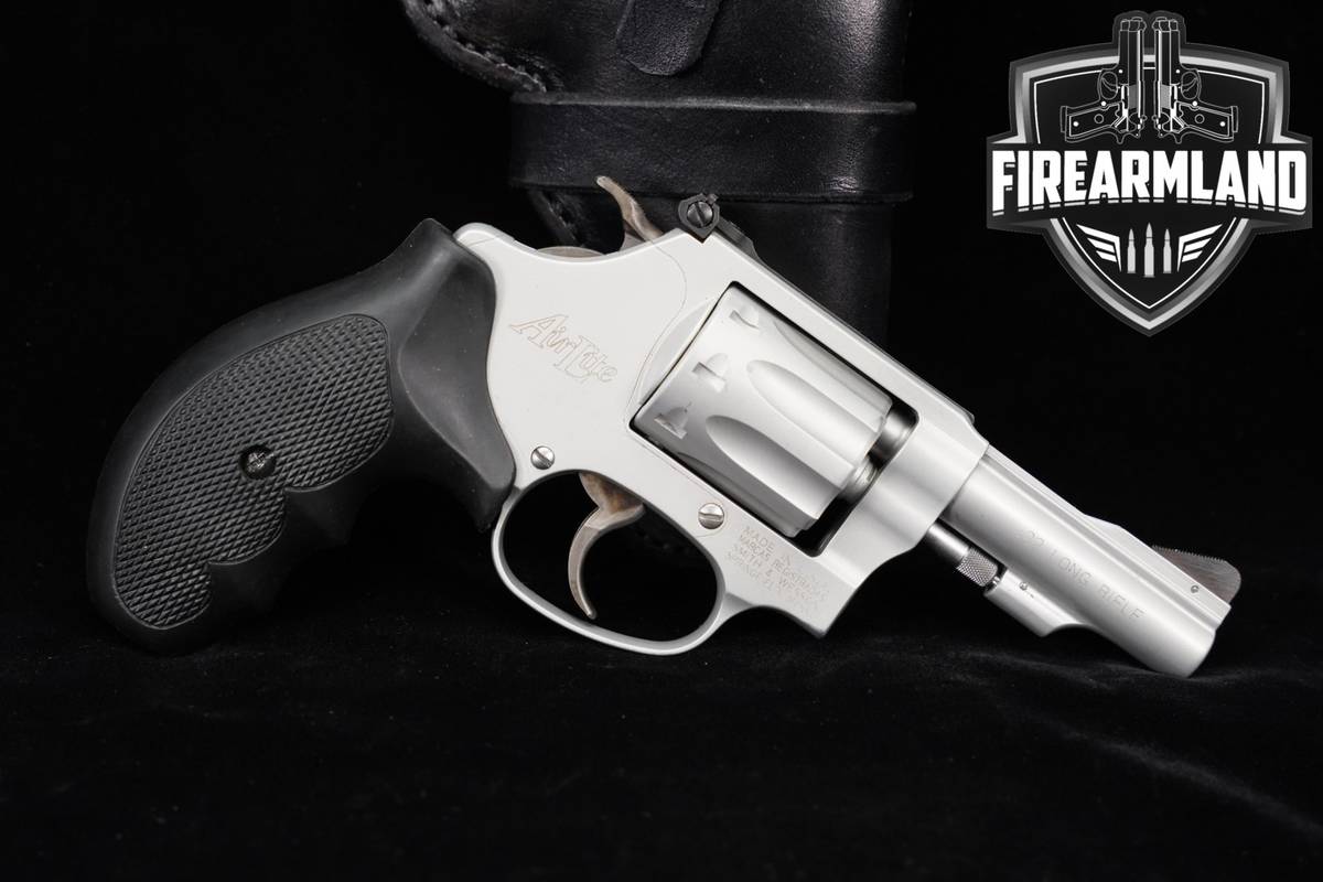 Smith & Wesson Model 317-1 AirLite 22LR S&W 3" Silver DA/SA +Holster