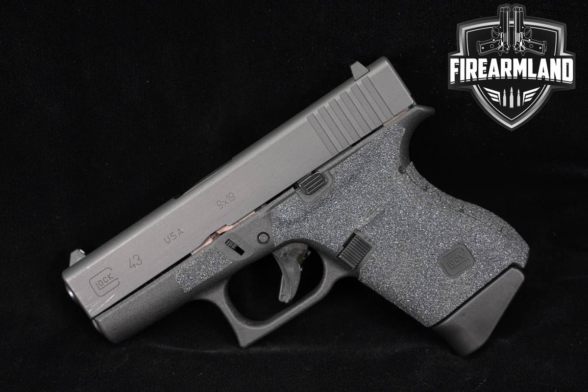 Glock 43 Slimline 9mm 3.41" G43 Conceal Carry +2 MAGS, ORIG CASE & HOLSTER