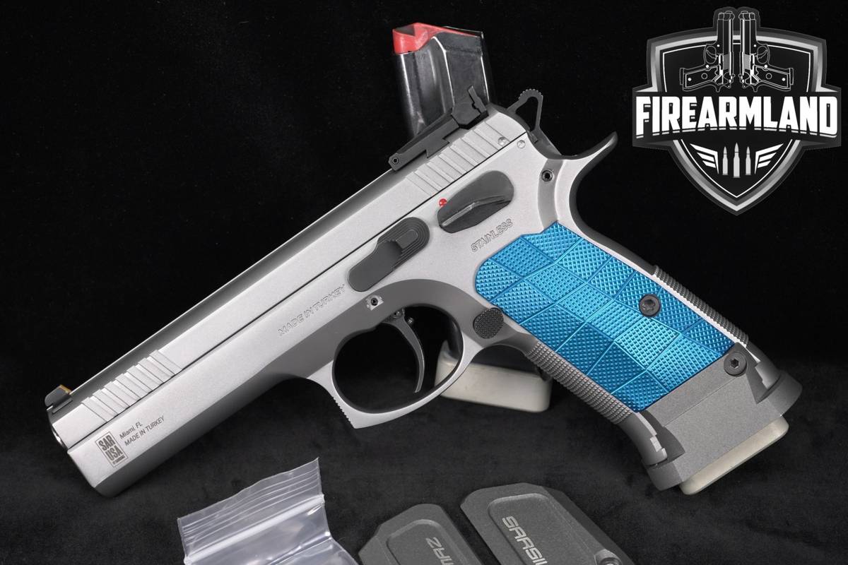 Sarsilmaz SAR K-12 Sport 9mm 4.7 Stainless K12 +2 MAGS, ORIG GRIPS