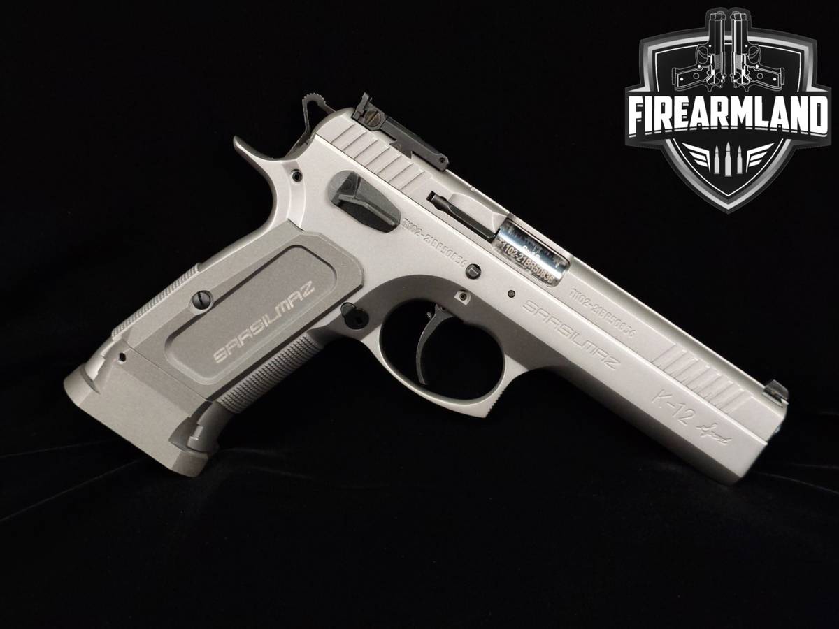Sarsilmaz SAR K-12 Sport Stainless 9mm 4.7" Target Pistol +2 MAGS & OG CASE