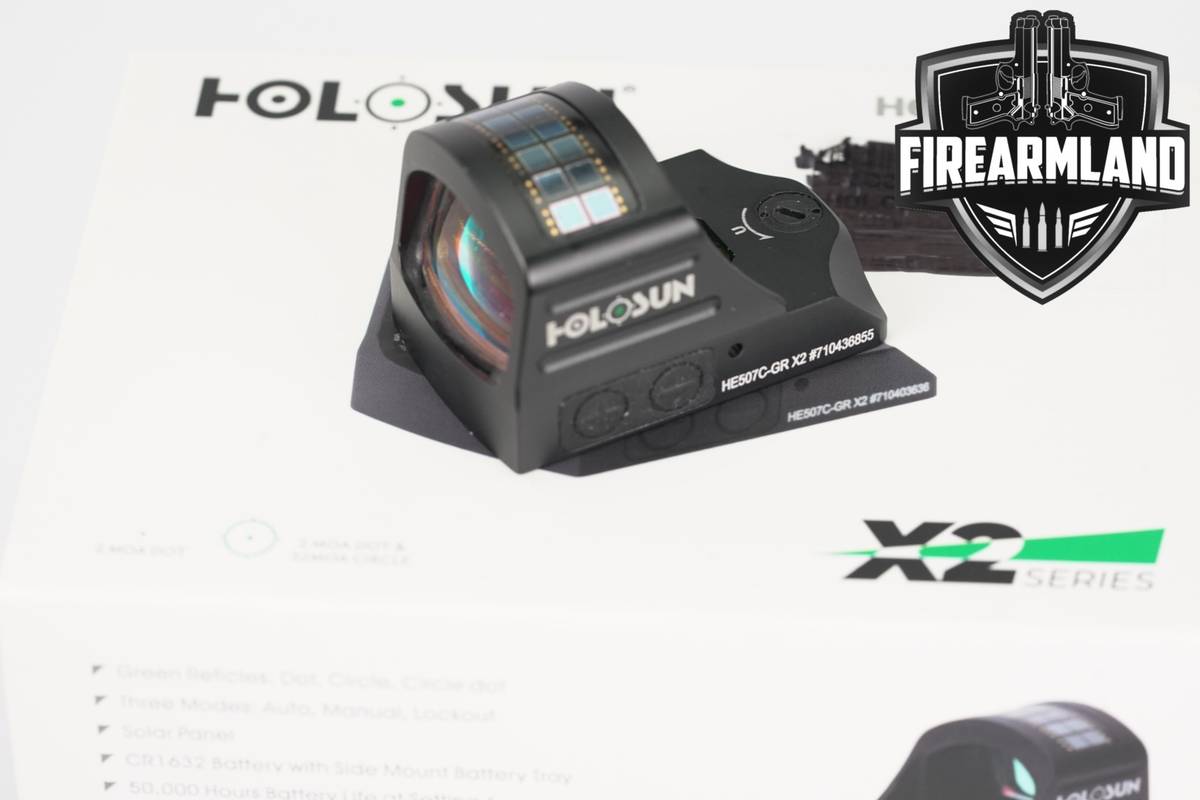 Holosun HE507C-GR X2 2-MOA Dot & 32-MOA Circle Green Dot Sight HE-507-C