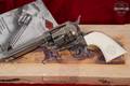 2020 Cimarron Firearms Model P Texas Ranger .45 Colt Bright Nickel in Very Good Condition Image 2