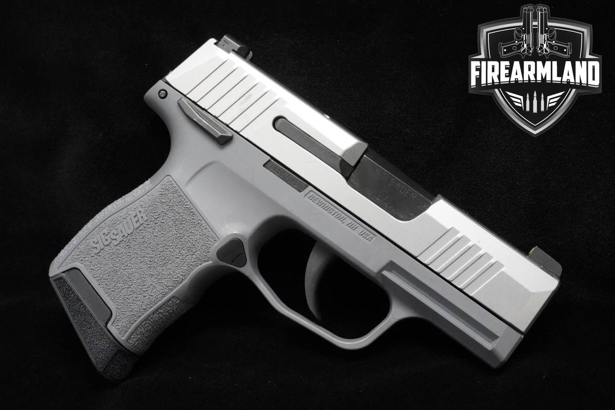 Sig Sauer P365 9mm 3" Two-Tone Stainless P365 P-365 +2 MAGS & ORIG CASE