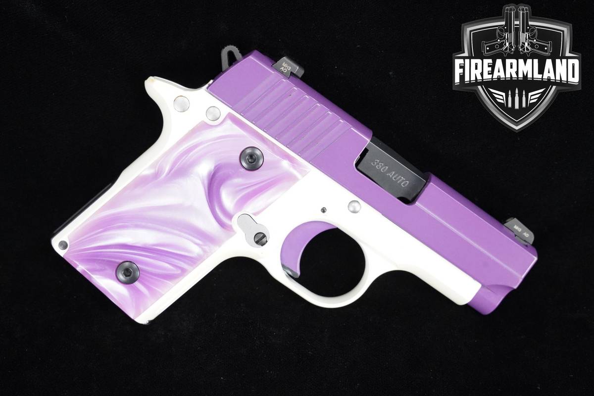 Sig Sauer P238 Purple Passion 380 ACP Purple/White Sig-Sauer P238 ORIG CASE