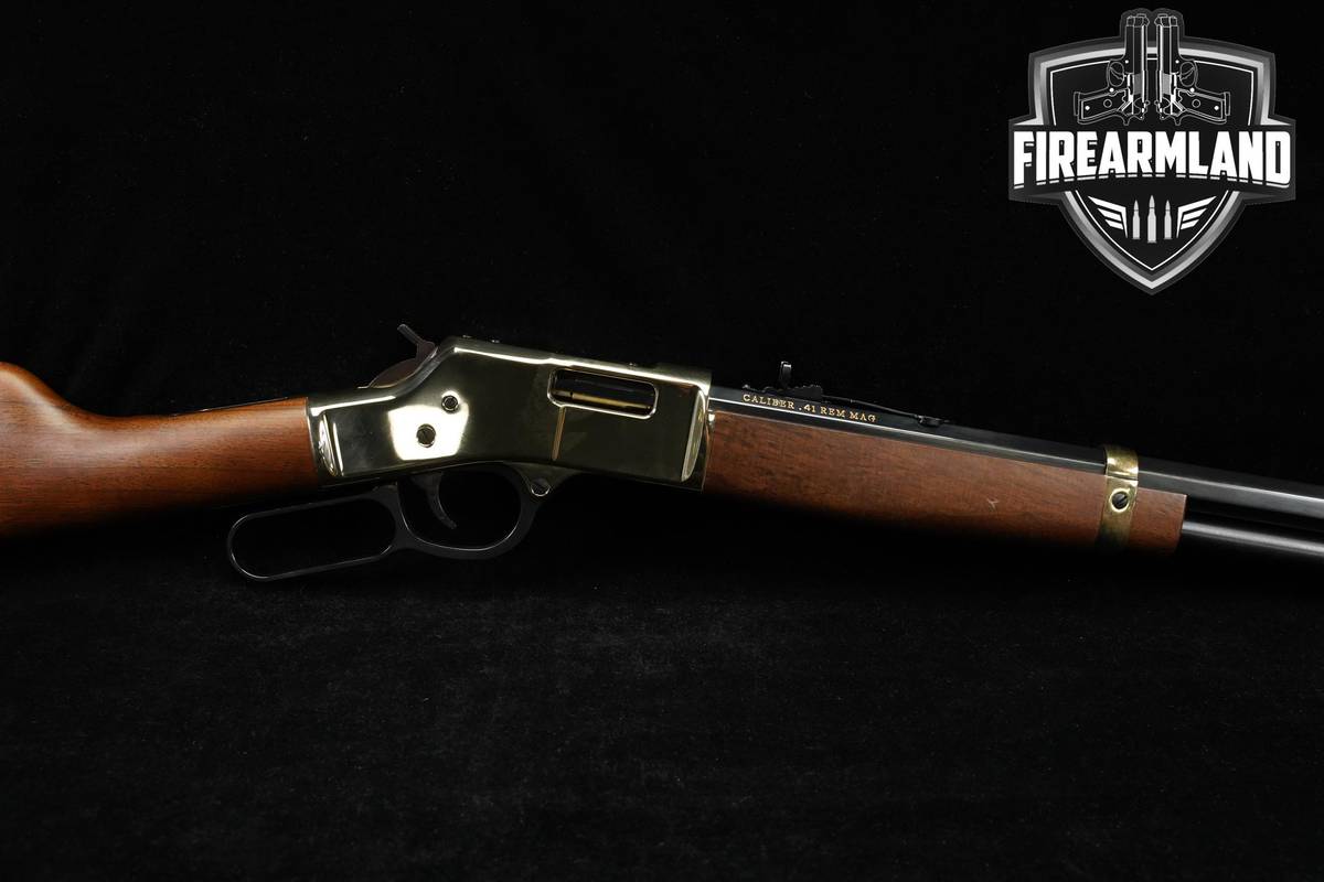 Henry Big Boy Classic 41 Remington-Magnum 20" Polished Brass & Walnut