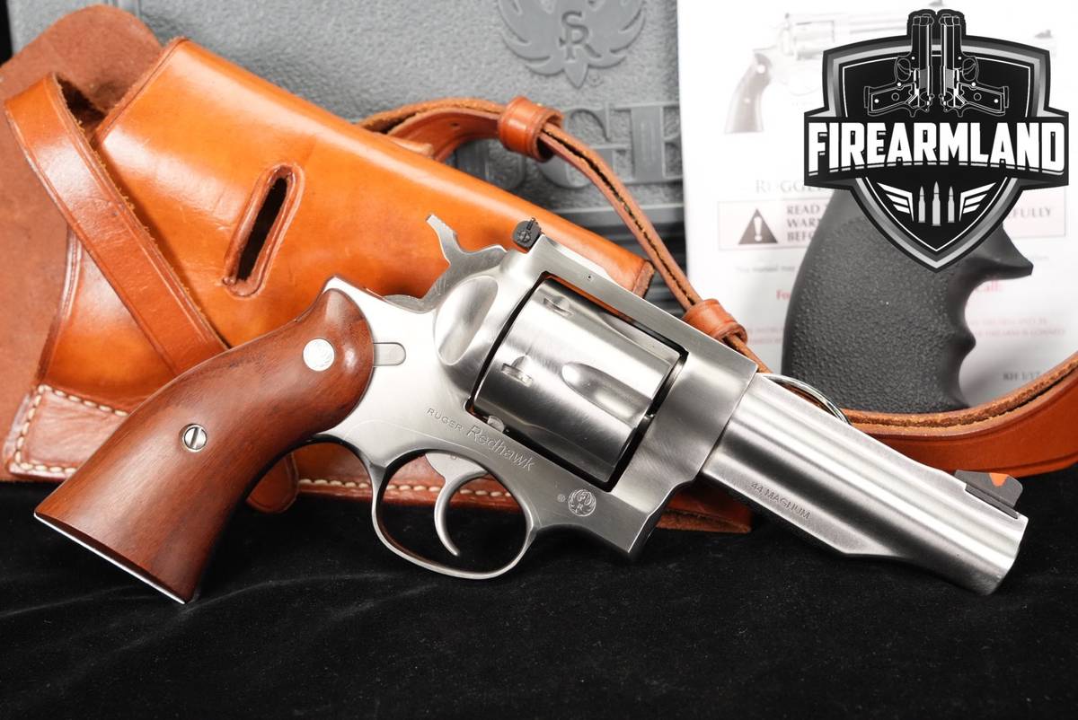 Ruger Redhawk 44 Magnum 4.2 Satin Stainless +ORIG CASE & HOLSTER
