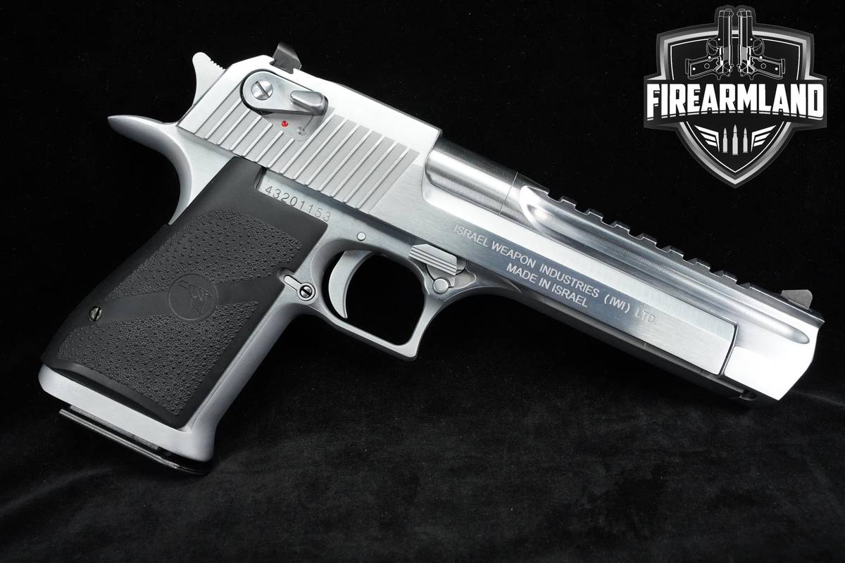 IWI Desert Eagle Mark XIX 44 Magnum 6" Brushed Chrome +3 MAGS & ORIG BOX