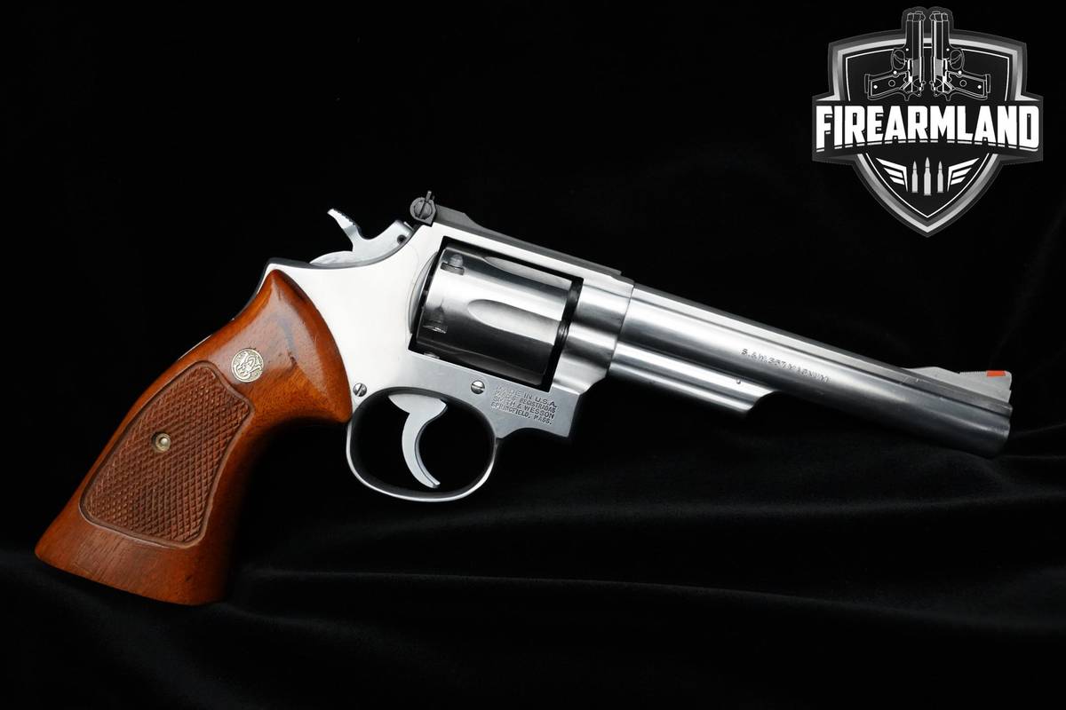 1988 Smith & Wesson 66-2 357 Magnum 6" 6rd Stainless DA/SA S&W 357-Mag S&W