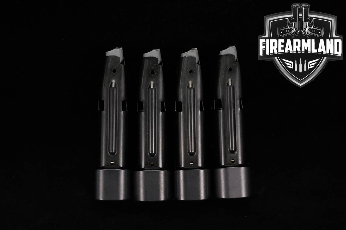 FOUR (4) Shield Arms Glock 43X/48 S10 12-Round High Capacity Extended Mags