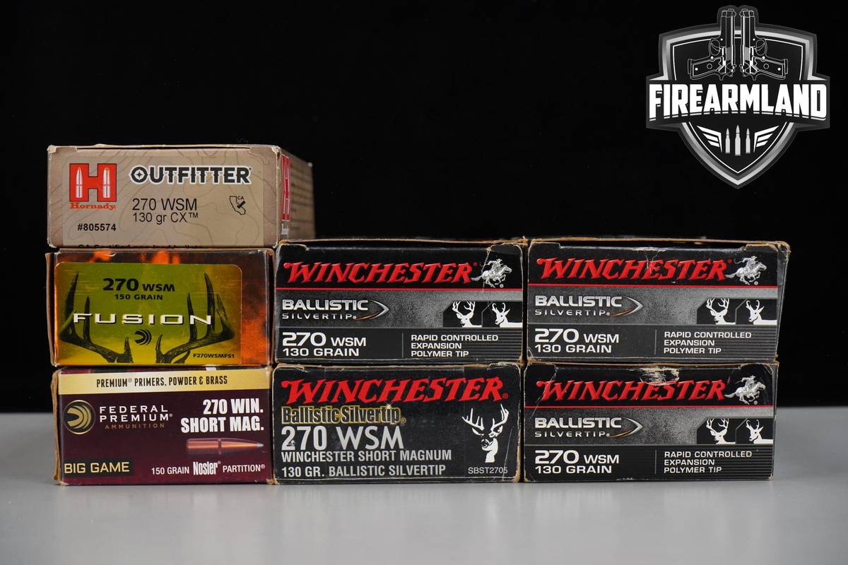 140 RDS! 270WSM Ammo 270-WSM
