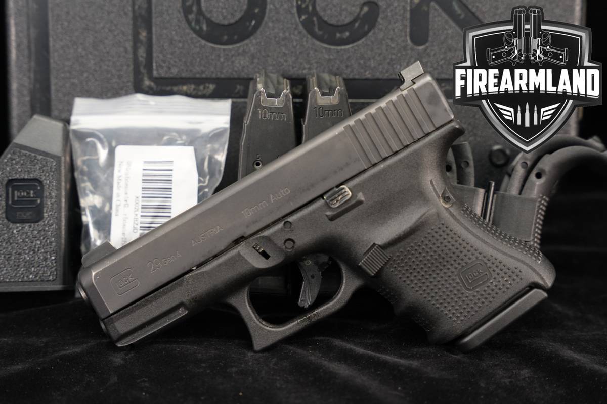 Glock 29 Gen4 G29 Gen 4 10mm 3.78" +3 MAGS & ORIG CASE