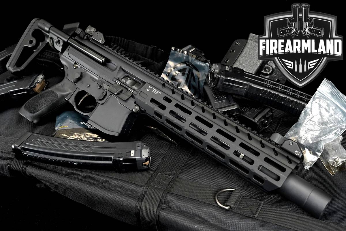 SBR Sig Sauer MPX 9mm 8" + SUPPRESSOR! , 7 MAGS, HOLSTER & MORE!
