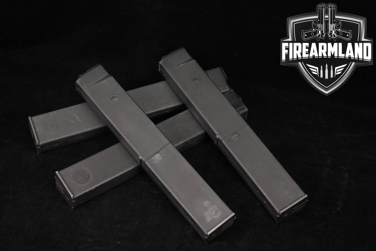 FOUR (4) Cobray Company M11 (MAC-11) 32-Round Magazines 9mm MAC11 Mags