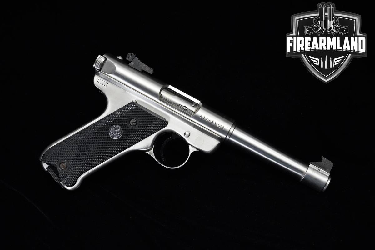 1992 Ruger Mark II Target 22LR 5.5" Stainless Steel Ruger