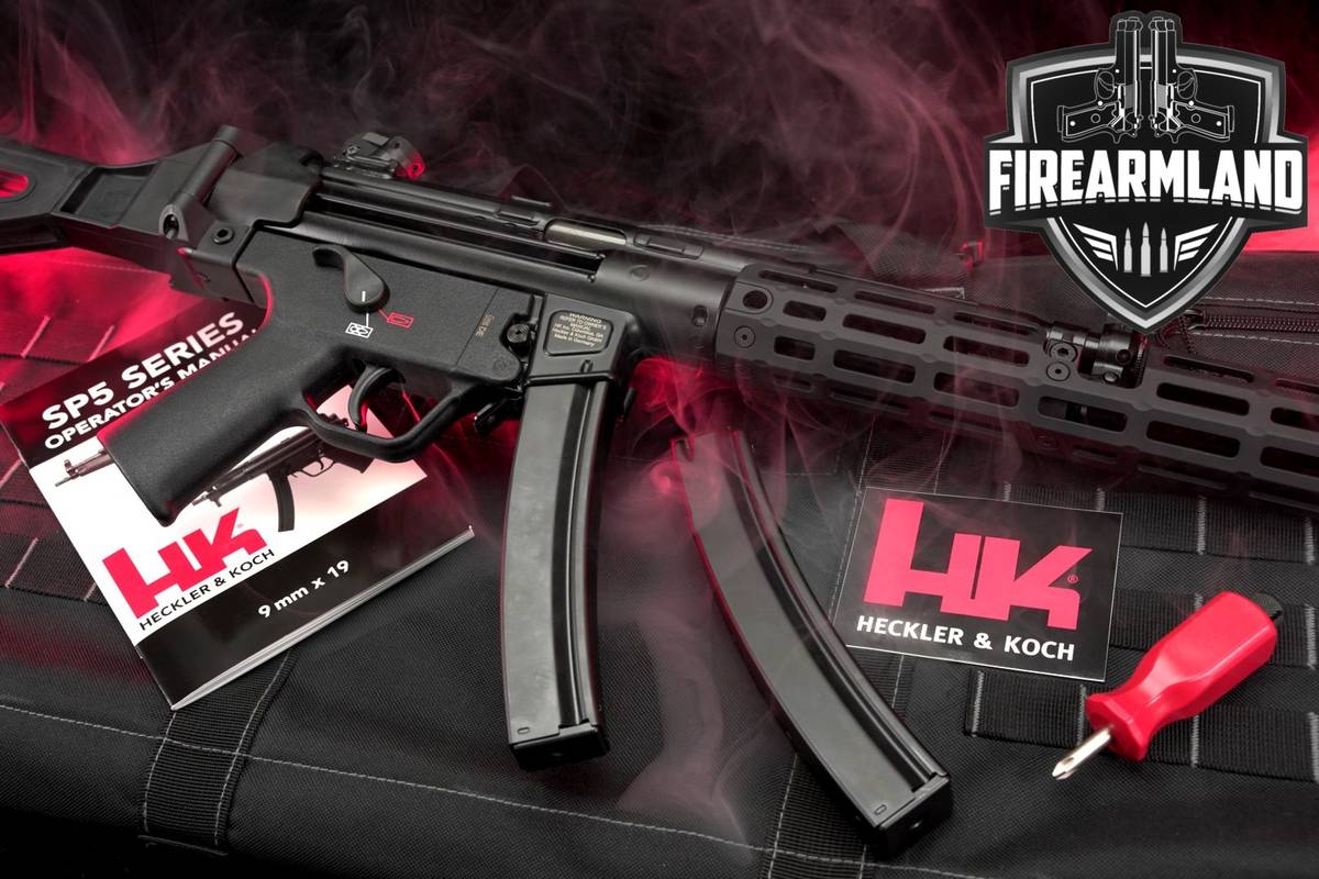 Heckler & Koch SP5L Elite 9mm 16.57" H&K SP5 L MP5 +2 MAGS & ORIG CASE