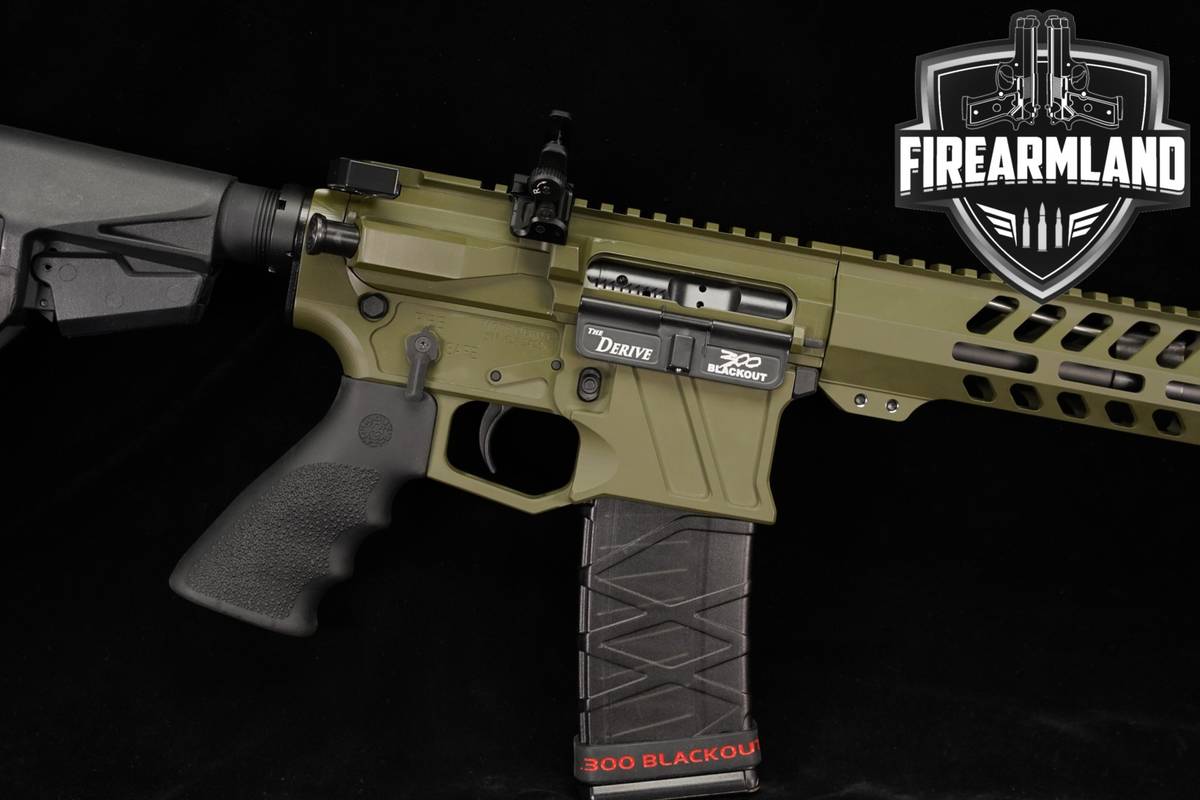 Kulas Firearms LLC Derive 300 Blackout AR-15 AR15 10" Green THREADED